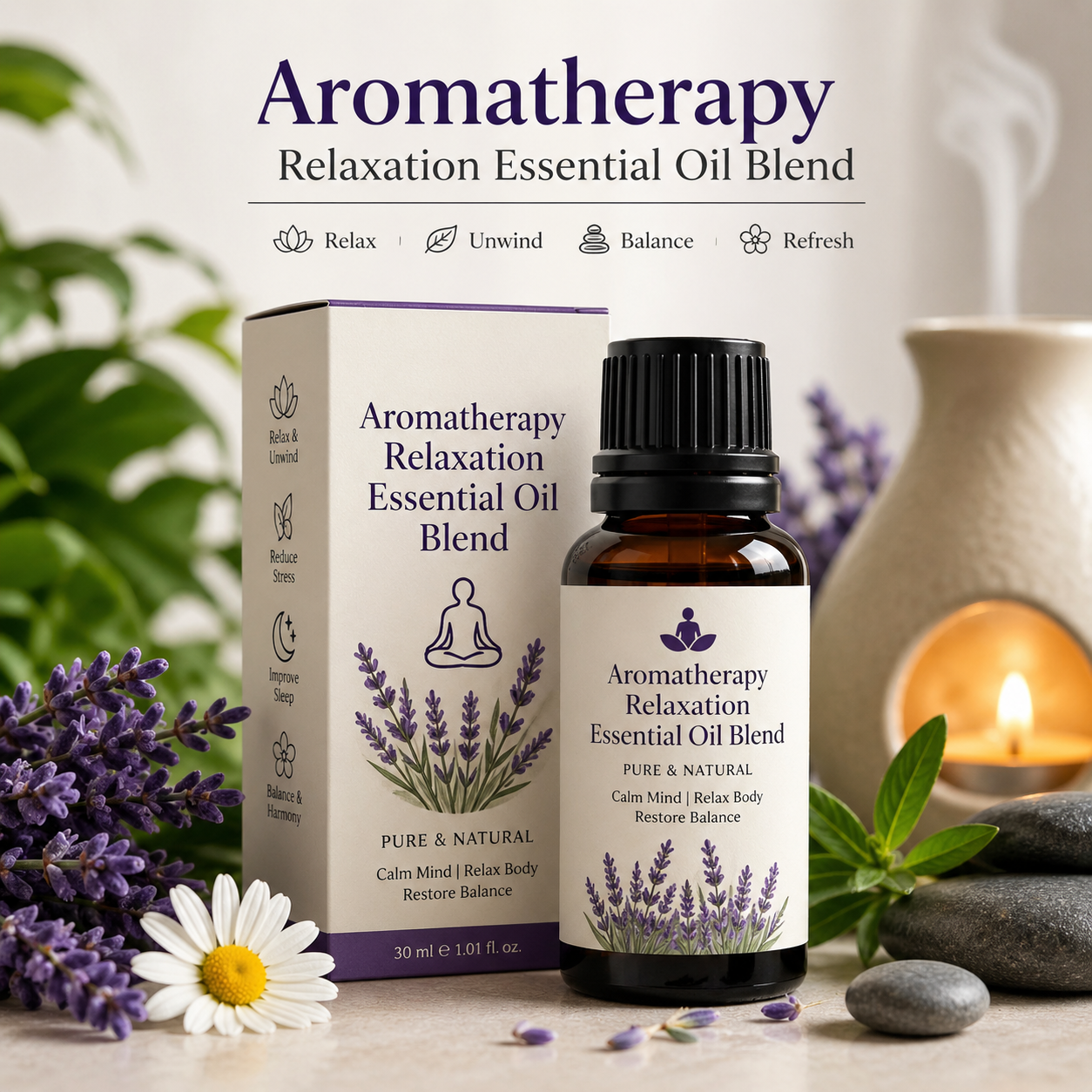 Aromatherapy Relaxation Essential Oil Blend